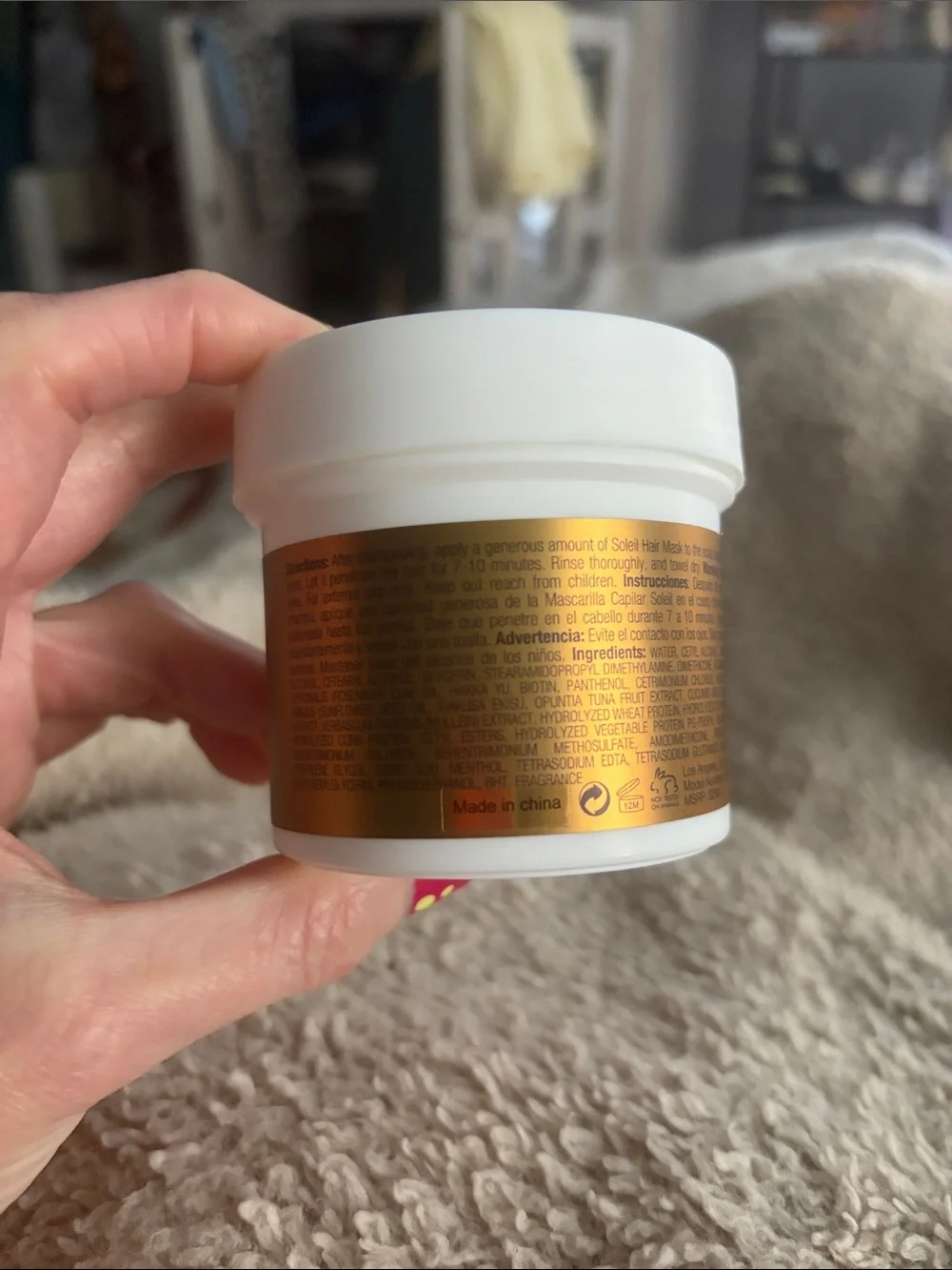 NWT SOLEIL SOLEIL Rosemary Biotin Repair Hair Mask Size: Size:4.58 fl. oz.